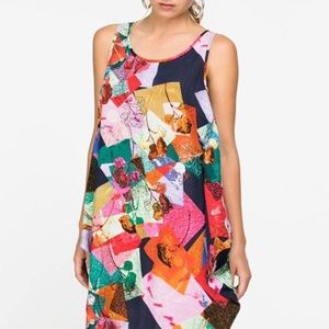 WONDERLAND Round Neck Sleeveless Print SUNDRESS